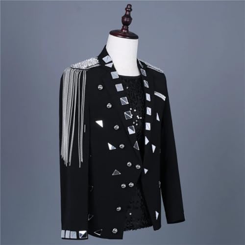 Men Slim Fit Suit Banquet Cinema Wedding Performance Dress Suit Coat Waterproof Rain Jacket3