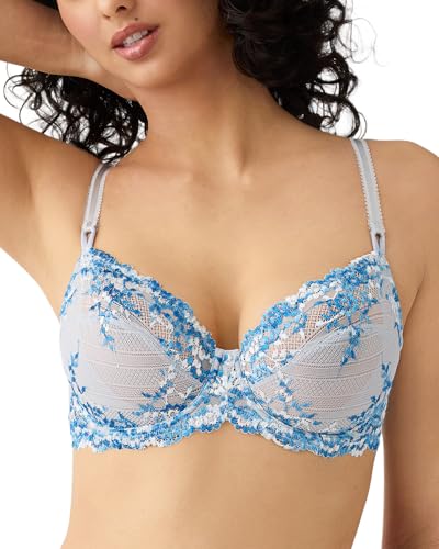 Wacoal Women's Embrace Lace Unlined Underwire Mid Coverage Bra, 65191, Micro Chip Multi Multi, 36DD