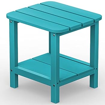 Alternative view of SERWALL Double Adirondack Side Table End Table- Tiffany