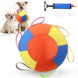 AIERSA Herding Ball for Dogs,Tug of War Dog Toy with Handles for Outdoor Play,Dog Soccer Ball Toy&Indestructible Training Toy Balls for Australian Shepherd,Interactive Toy Balls for Small&Medium Dogs