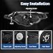 WFLNHB Headlights Replacement for Toyota Corolla 2014 2015 2016 Headlamps Driver and Passenger Side