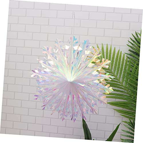 ABOOFAN 3 Pçs Decoração De Folha Dobrável Suprimentos De Casamento- Ornamento De Tecido De Neve Colo