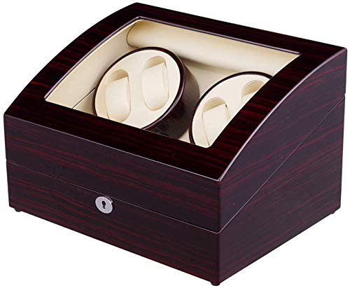 Estuche watch winder de madera negra para regalar a coleccionistas