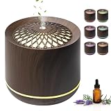 Fonctionnement silencieux: Ce diffuseur d'huiles essentielles fonctionne silencieusement, à moins de 36 décibels. Grâce à la technologie ultrasonique, vous ressentirez une tranquillité absolue, vous permettant de profiter du confort du ultrasonique diffuseur huiles essentielles electrique, que vous travailliez