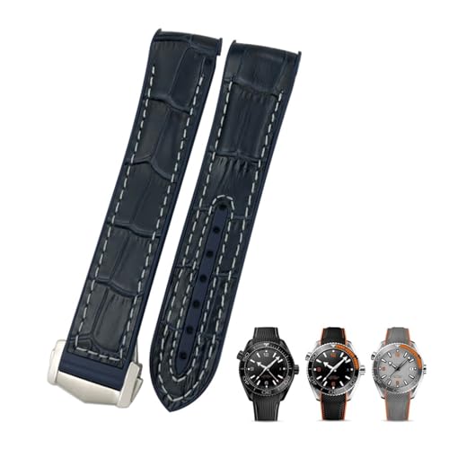 Bracelet montre cuir nylon Omega Planet Ocean résistant et confortable
