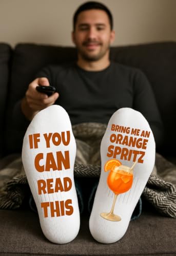 Mimosa Socks For Men and Women Prosecco Drink2