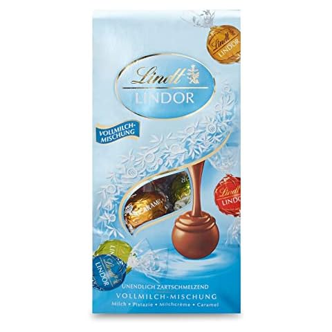 Lindt Schokolade LINDOR Vollmilch-Mischung | 137 g Beutel Cover