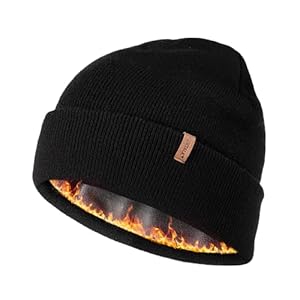 FURTALK Beanie Hat Men Soft Fleece Lined Winter Hats Unisex Warm Acrylic Beanie