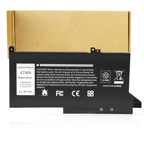 Futurebatt New Replacement Battery for Dell DJ1J0 451-BBZL PGFX4 ONFOH DJ1JO,for Dell Latitude 12 7000 7280 7480 Series [42Wh 11.4V]