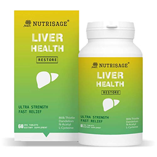 Nutrisage Liver Health Detox & Repair supplement I 13 Ingredients with