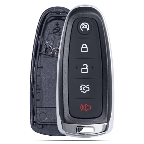 MechanMagic Key Fob Shell Cover for Ford Explorer Edge Flex Expedition Focus Taurus Maverick Lincoln Navigator MKS MKT MKX 2011-2020 Keyless Entry Remote Control Case Replacement 5 Buttons
