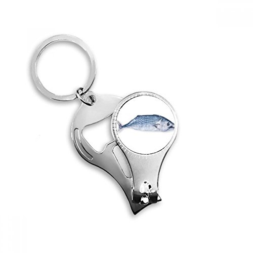 Porte-clés poisson océan bleu pour voyage et apéritif
