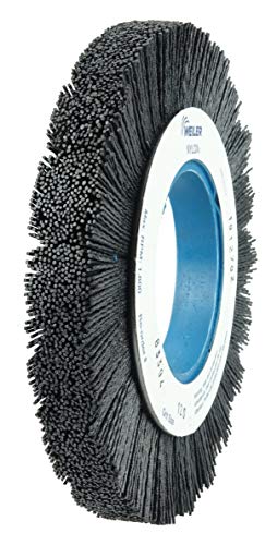 Image of Weiler 83394 Burr-Rx 8 inch Crimped Filament Composite Hub Wheel, .043 /120CG Fill, 3-1 /4 inch Arbor Hole, Made in The USA (Pack of 2)