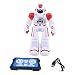 Robot intelligenti, giocattoli robot per bambini con sensore di gesti e giocattoli robot telecomandati per bambini Programmazione robot con controllo gestuale RC(rosso)