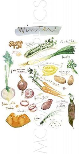 McGaw Graphics Winter Vegetables by Lucile Prache, Art Print Poster 14" x 11"