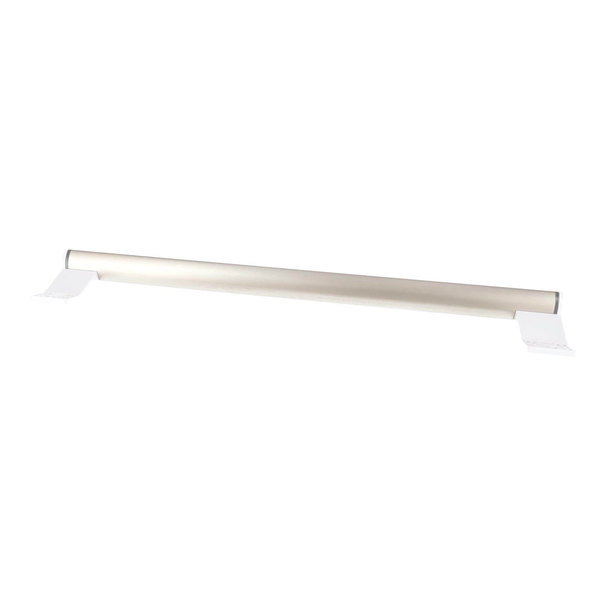 sparefixd Para manija de puerta Indesit SI81QWDUK plateada para nevera con despensa alta