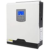 【Verwenden von Tipps】 Der Wechselrichter für reine Sinuswellen wird über das LCD eingestellt und der Batterieladestrom kann je nach Anwendung konfiguriert werden.