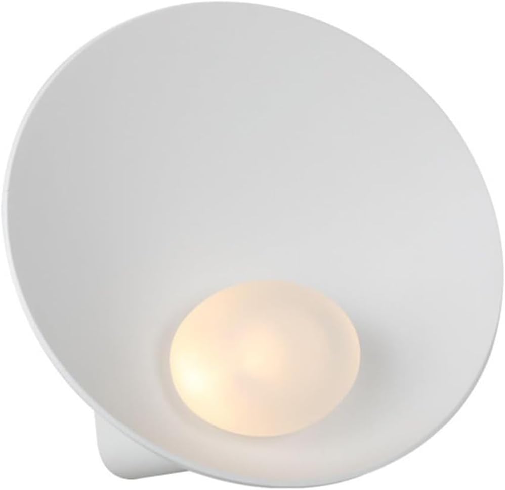 Modern Minimalist Wall Sconce White Resin Glass Wall Light Warm Glow Indoor Lamp for Living Room Bedroom Dining Hallway