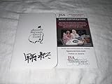 Shota Hayafuji Signed Masters Scorecard Hideki Matsuyama Caddie 2021 JSA Auth #2 - Autographed Golf Scorecards