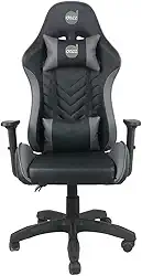 Cadeira Gamer Elite Pro Dazz – Couro PU/Courino, Pistão Classe 4, Suporta até 150 kg, Braços 1D, Reclinável 130°, Almofadas Lombar e Pescoço, Base Nylon 50 mm