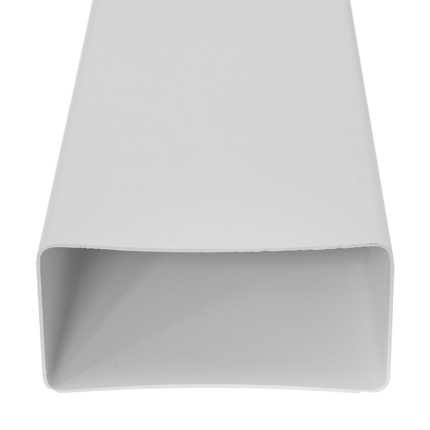 Repa Market Canal plano de 120 x 60 mm, rectangular, de plástico, 1 m de largo, sistema de ventilación, conexión para calefacción, refrigeración, conducto de aire acondicionado, conducto