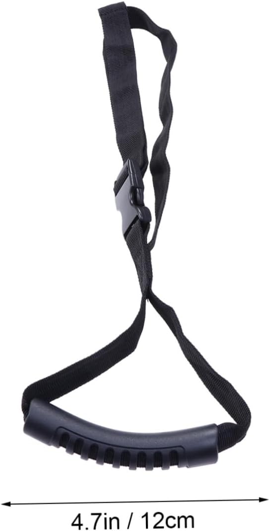 Adjustable Standing Aid Strap Black Handle Support for Elderly and Disabled Assistance Vehicle Transfer Tool