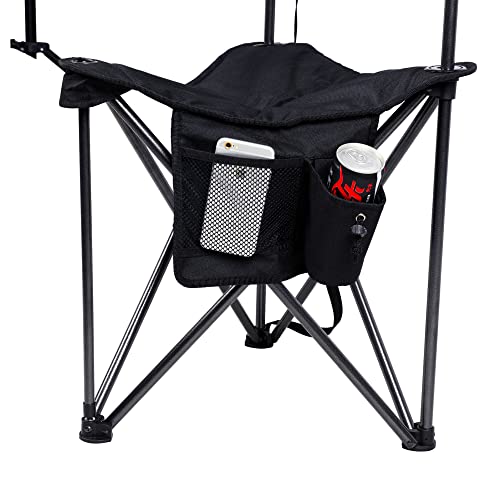 Portal Extra Large Quick Folding Tripod Stool With Backrest Fishing Camping Chair With Carry Strap #TOP3