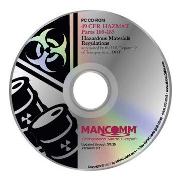 2020 Mancomm 49 CFR: Transportation, Parts 100-185 (US Hazmat Regs),