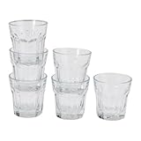 IKEA POKAL SNAP GLASS SHOTS CLEAR GLASS PACK OF 6 GLASSES