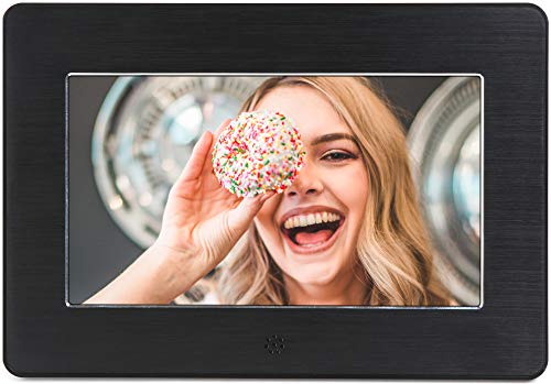 Micca 7-Inch Digital Photo Frame with High Resolution Widescreen LCD, MP3 Music and 1080P HD Video Playback, Auto On/Off Timer (Model: N7, Replaces M707z)