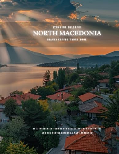 Stunning Colorful North Macedonia Images Coffee Table Book: 40 AI-Generated Designs for Relaxation and Meditation and for Travel Lovers