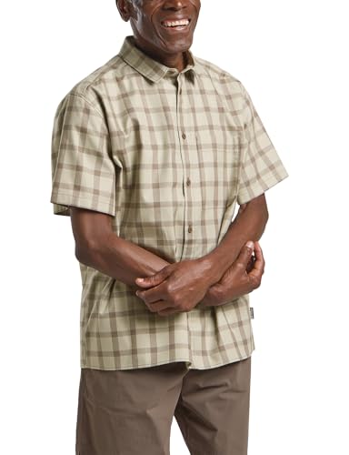 Jack Wolfskin Herren Planalto Shirt Hemd, Check Cold Coffee, L EU