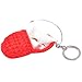 LSSJJ Llavero de peluche con diseño de gato durmiendo llavero colgante de coche llavero titular bolsa, Rojo grande. (Rojo) - 63858585980