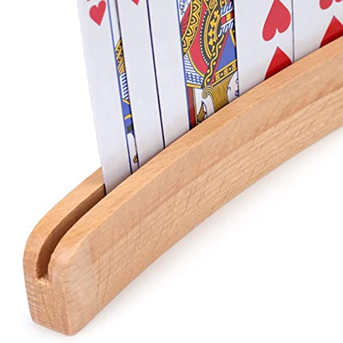 Roselee Kartenhalter Kinder, 2 Stück Kartenhalter Spielkarten Freisprech Kartenständer Kinder Spielkartenhalter Holz Spielkartenhalter für Senioren – Bild 7