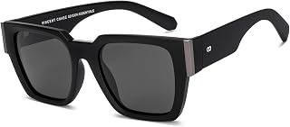 VINCENT CHASE EYEWEAR Polarized and 100% UV Protected | Branded and Stylish Sunglasses | Matte Black - Grey Square Full Ri... Price In India