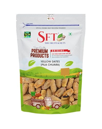 Image of SFT Yellow Dates Dry /Sukha Khajoor (Pila Chuara) 1 Kg