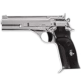 Farbe: Silber Sohni Wicke Action Spielzeugpistole 50 Schuss Agent Spielzeug Chrome Cannon