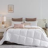 Ousidan Twin Size Down Alternative Duvet Insert Box-Stitch Quilted Comforter,Brushed Microfiber Cover Lightweight Quilt for All Season,68x90Inches