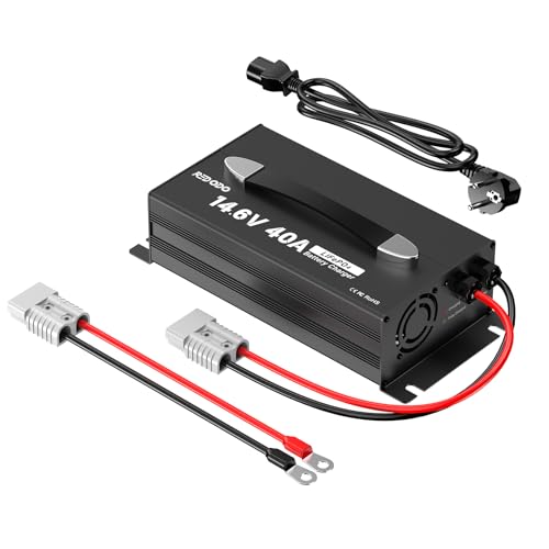 Chargeur LiFePO4 14.6V 40A Redodo alimentation lithium 12V haute puissance