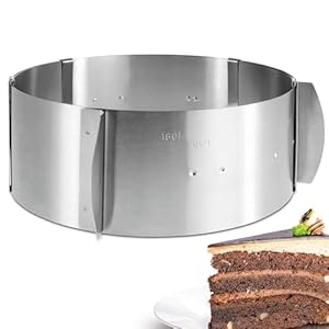 Menz Tortenring Verstellbar Edelstahl 16-30cm BK-TR-694-M
