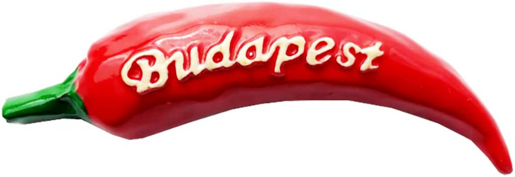 Budapest Hungary Red Chilli Budapest Magnet Fridge Refrigerator Magnet Decoration Sticker Souvenir Resin Crafts Kitchen Whiteboard