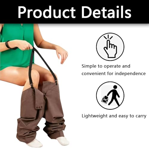2 PCS Assistive Devices for Disabled, Clip and Pull Dressing Aid Adjustable Wearing Assist Tool for Elderly Handicap People Pregnant Injuries Post-Surgery Recovery (Black) - Image 5