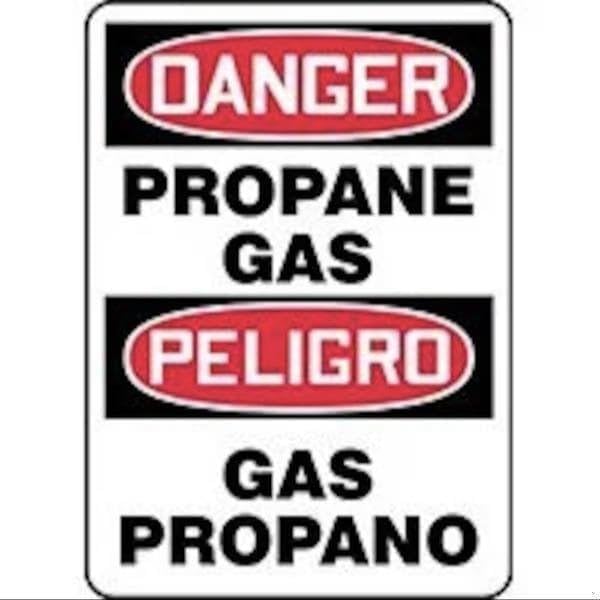BILINGUAL Safety Sign SPANISH, Mfr: SBMCHL217XL-A