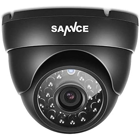 SANNCE 800TVL Hi-Resolution Home Security Camera System, IP66 Weatherproof Video Surveillance Camera, Long Distance Night Vision Cover