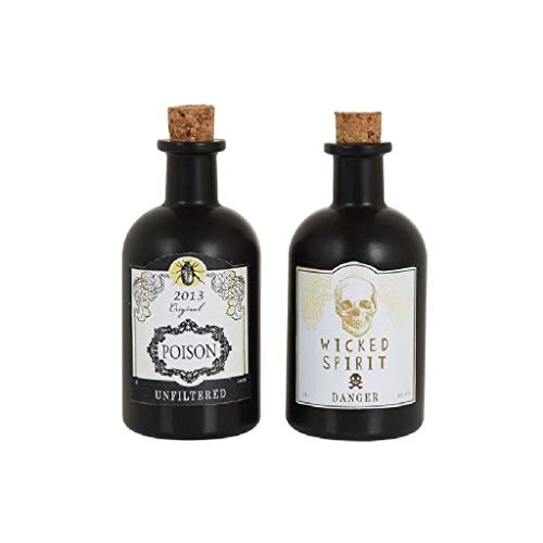Bristol Novelty Botellas de veneno (decoración tipo Halloween), multicolor (BA342) Halloween