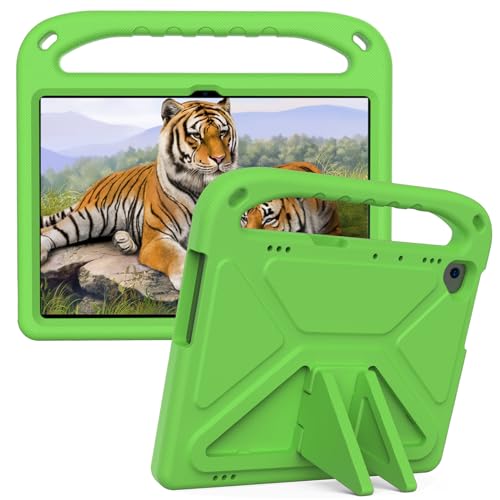 Coque antichoc Lenovo Tab M10 avec béquille et bandoulière amovible verte