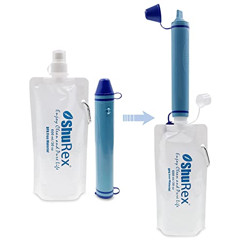 4 Pack 20Oz/ 600Ml Collapsible Water Pouch For Filter Straw, Compatible With Lifestraw And Other Water Filter Straw; Water Bag, Foldable Water Collection Bottle, Reusable, Bpa-Free #TOP2