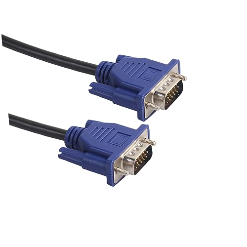 LIFKICH 5m Vga Cable Male to Male Display to Vga Cord for Laptop Pc Monitor Projector Tv