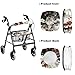YUVAMAGIMO Plum Blossom Cat Print 3-Piece Walker Seat Cover Set - Rollator Accessories Include Padded Backrest and Under Seat Storage Bag, Universal Fit Easy Installation, Breathable for Daily Comfort