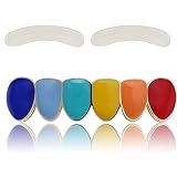 canjoyn Hip Hop 18K Gold Plated Rainbow Bottom Grillz for Your Teeth Grill for Men Women